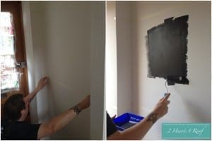 The first fun job – Giant Chalkboard!