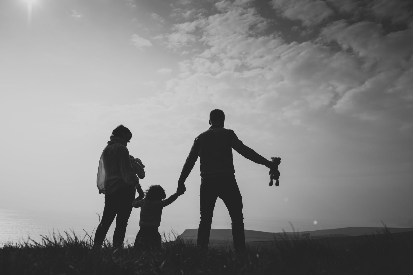 adobe lightroom course, silhouette image of family