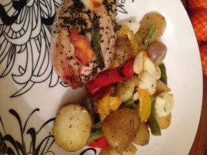 Barry Lewis Chicken and Halloumi Tray Bake Recipe