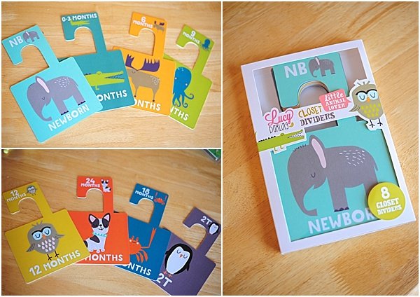 Organising newborn clothing with closet dividers