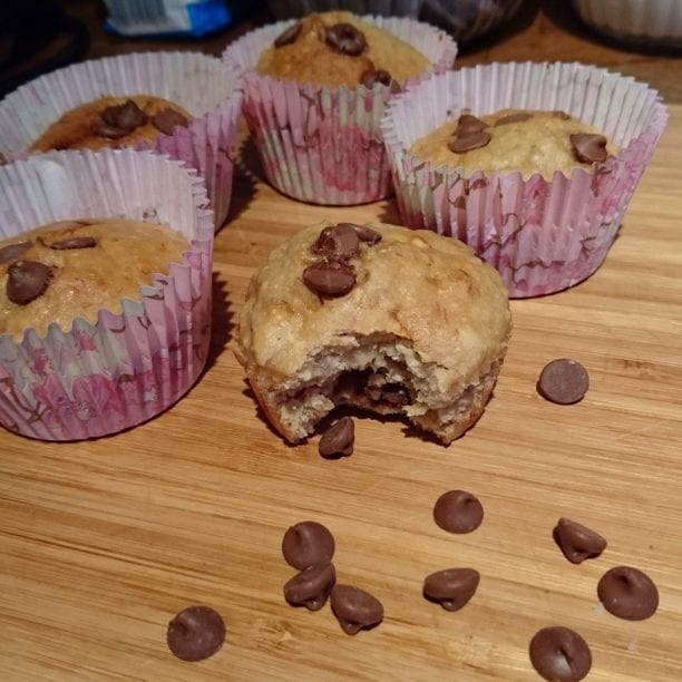 Baby Led Weaning Breakfast Ideas – Banana, Honey and Chocolate Chip Muffin Recipe