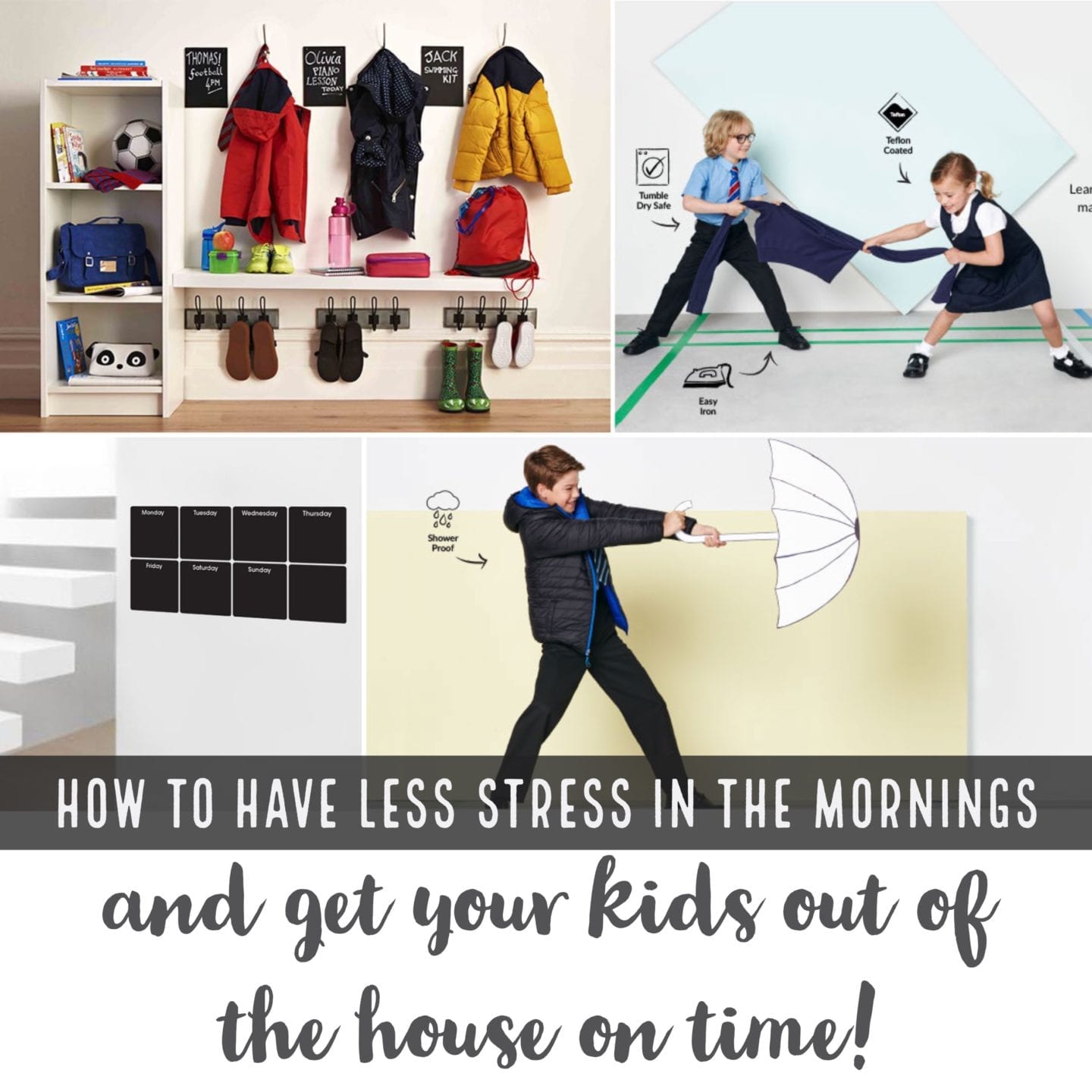 How To Be Less Stressed In The Mornings And Get The Kids Out Of The House On Time
