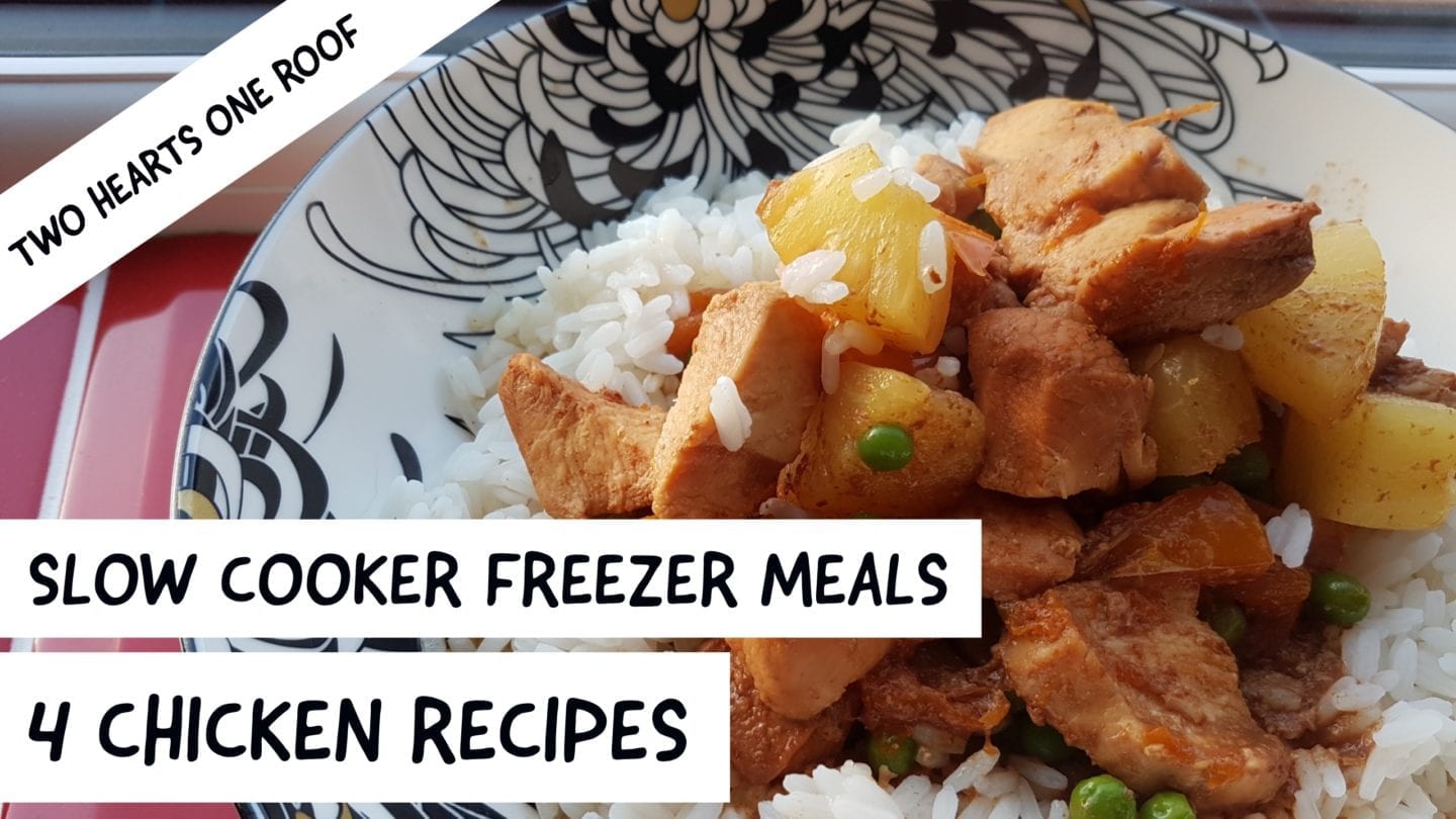 4 Simple, Cheap and Easy Chicken Slow Cooker Freezer Recipes