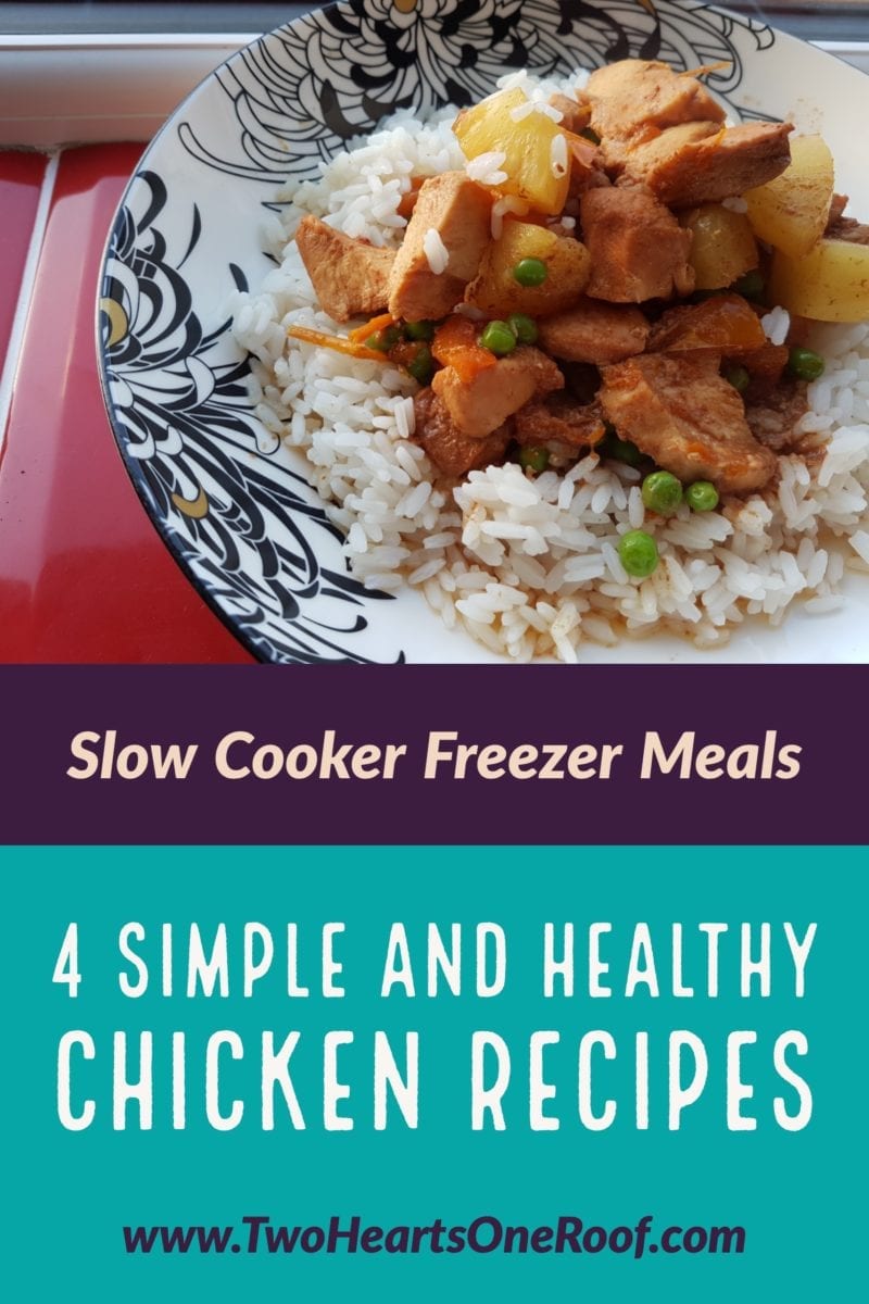 4 Simple, Cheap and Easy Chicken Slow Cooker Freezer Recipes