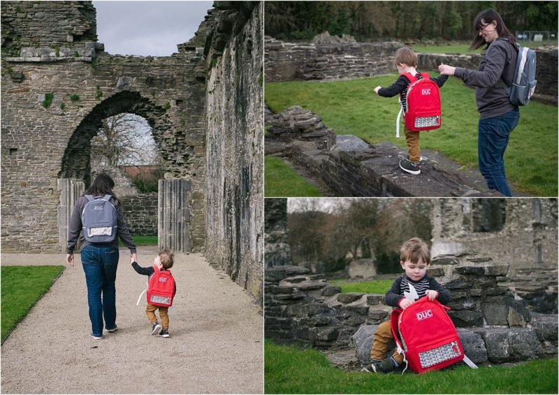 DUC Bags - Ethical bag company helping children in Vietnam - Outfit photos of toddler with backpack