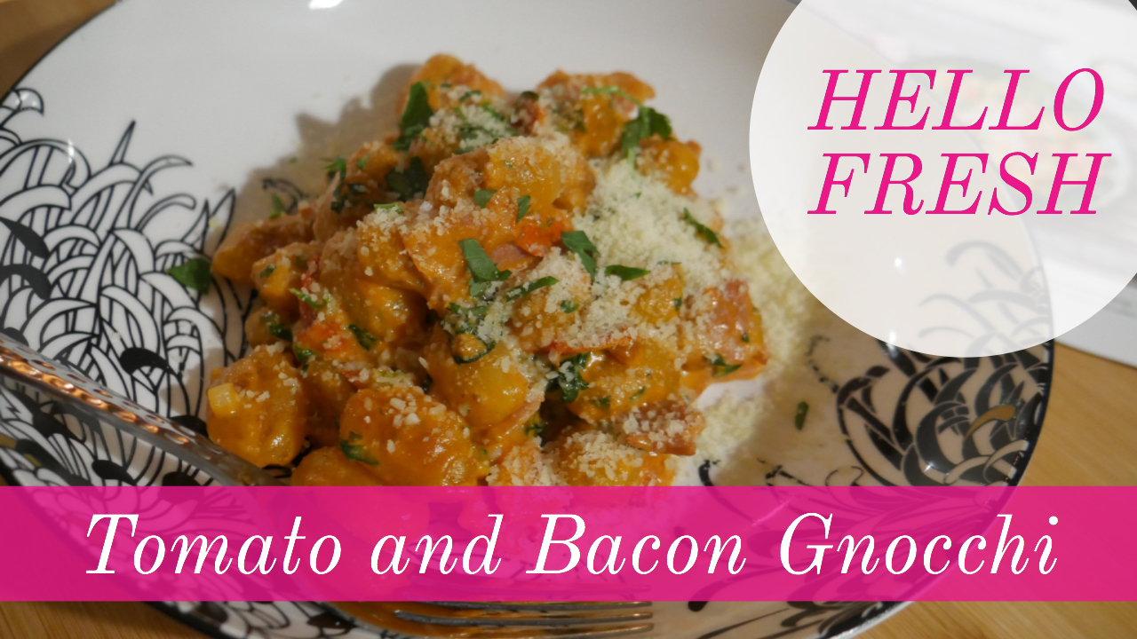 Recipe // Hello Fresh Bacon Gnocchi Recipe – First Time Cooking Gnocci!