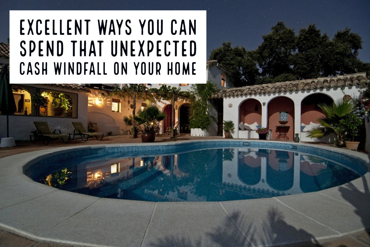 Money // Excellent Ways You Can Spend That Unexpected Cash Windfall on Your Home or For Your Future