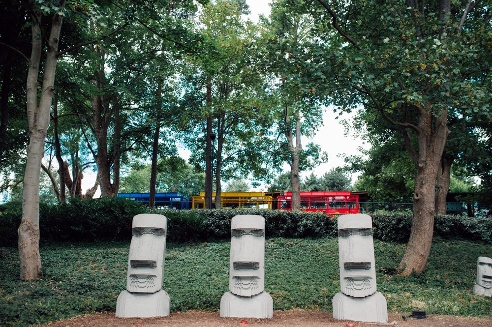 Easter Island heads at Legoland Windsor 