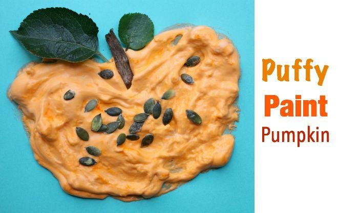 Puffy Paint Pumpkin Craft