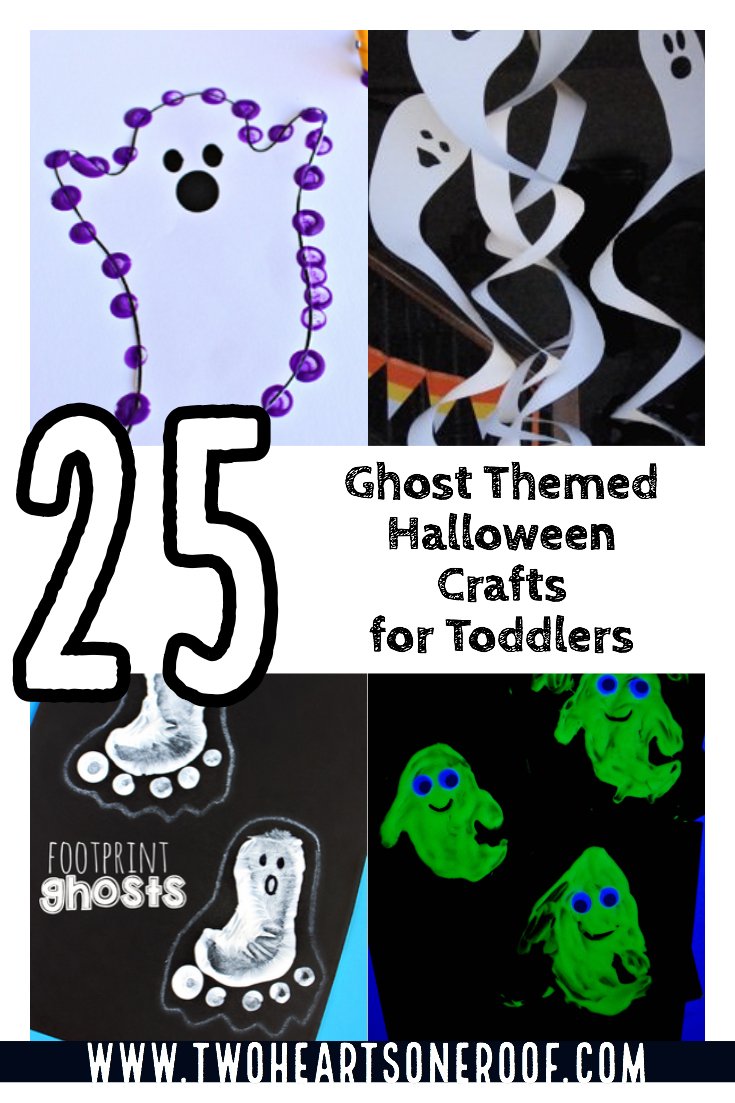 Ghost themed halloween crafts for toddlers