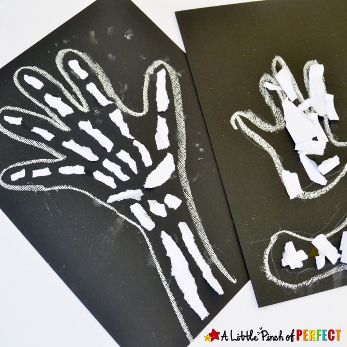 Kids Crafts // 25 Skeleton Themed Halloween Crafts for Toddlers