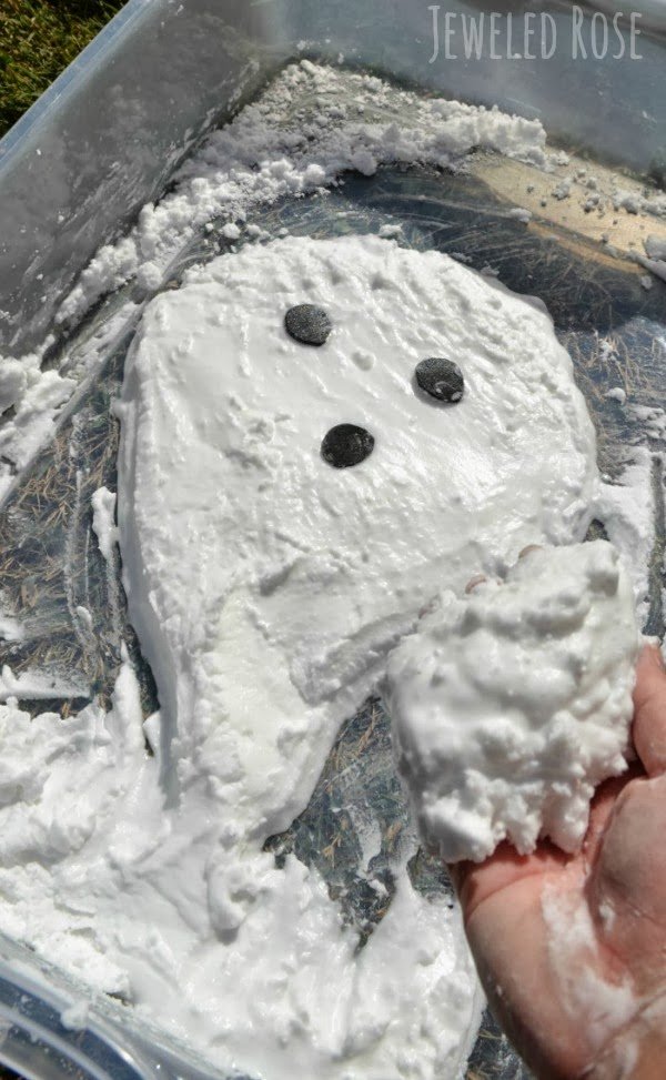 Ghost Foam Sensory Activity for Toddlers