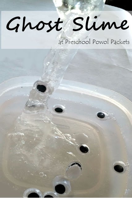 DIY Ghost Slime for kids