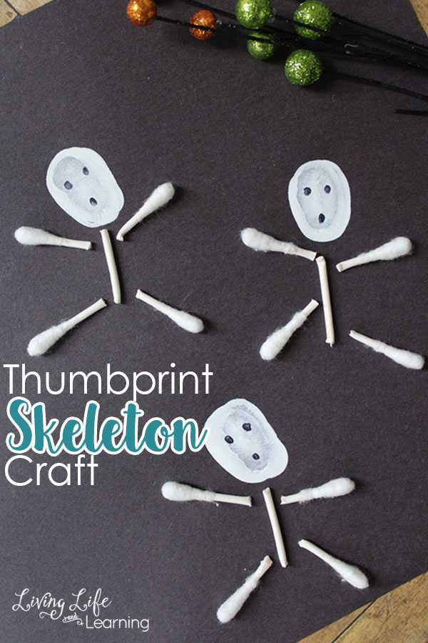 Kids Crafts // 25 Skeleton Themed Halloween Crafts for Toddlers