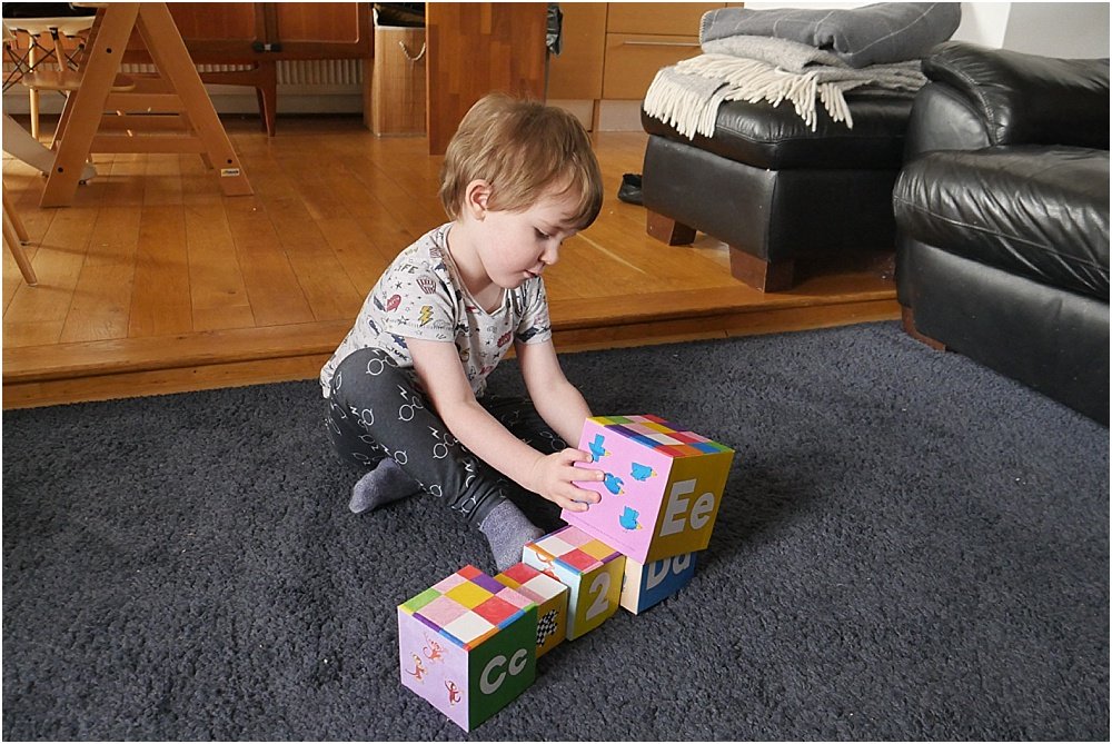 Elmer the elephant toys stacking blocks