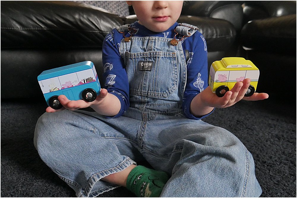Wooden Peppa Pig vehicles 