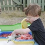Sensory Play // Gelli Baff Dinosaur Wash Sensory Play For Toddlers