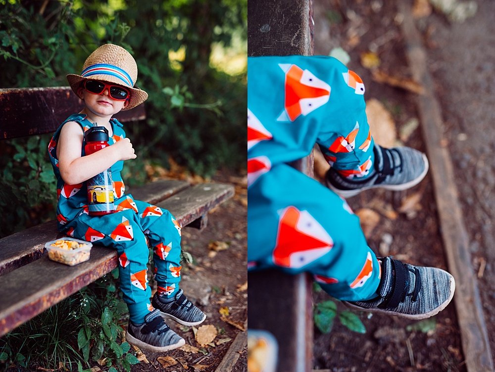 fox romper for boys