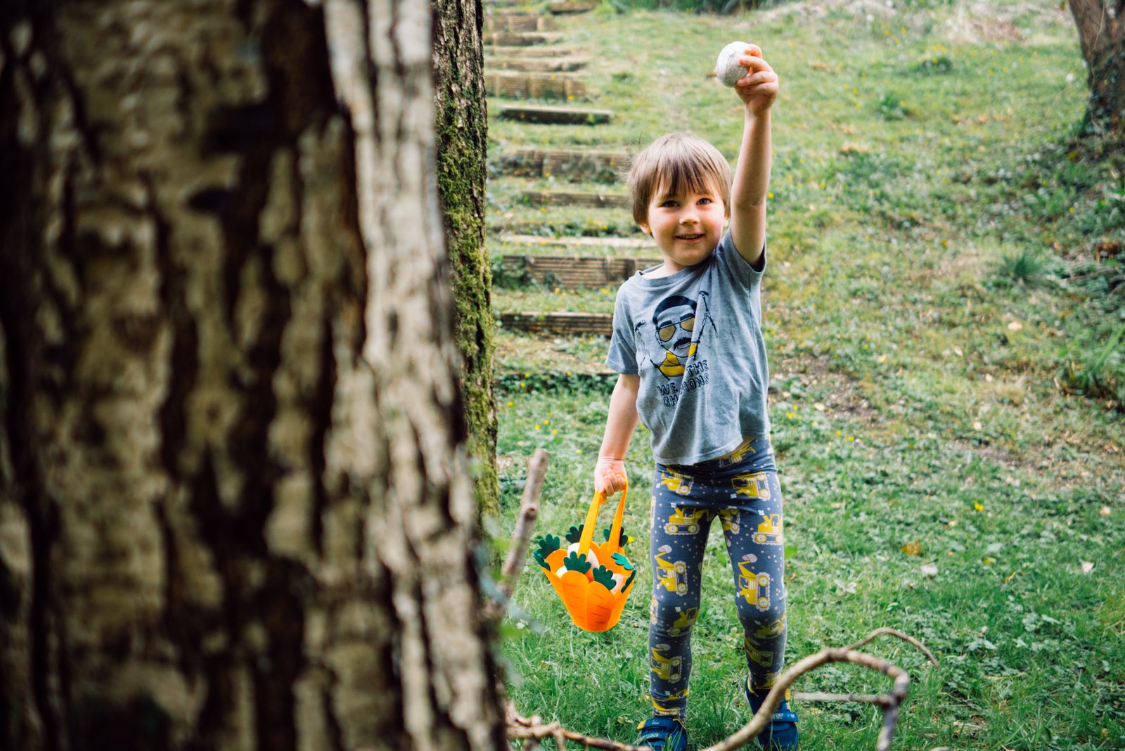 Finding Easter eggs on hunt