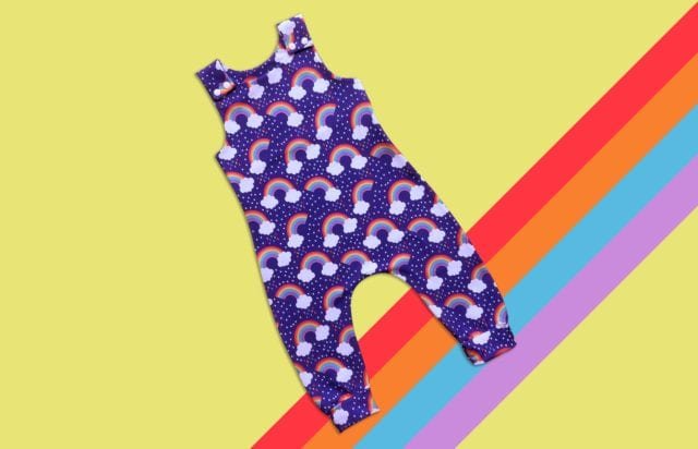 Rainbow baby Romper