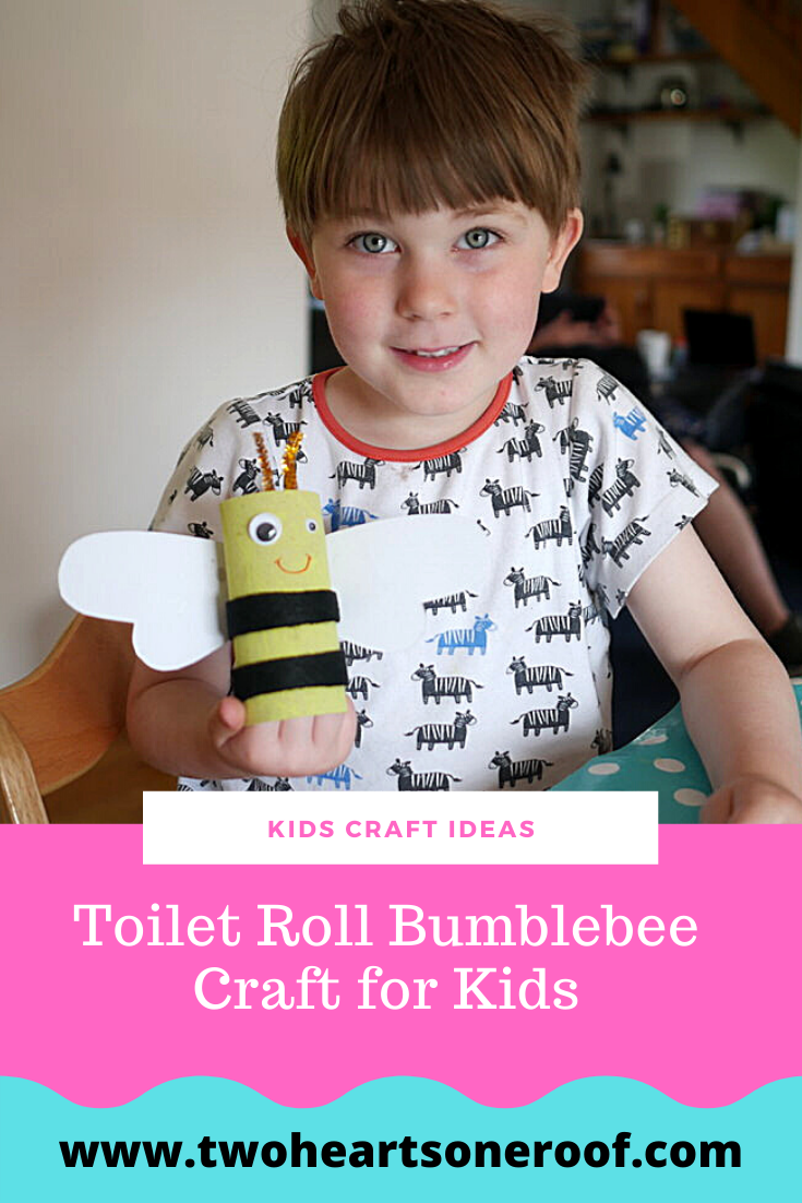 Toilet Roll Bumblebee Craft for Kids - Two Hearts One Roof