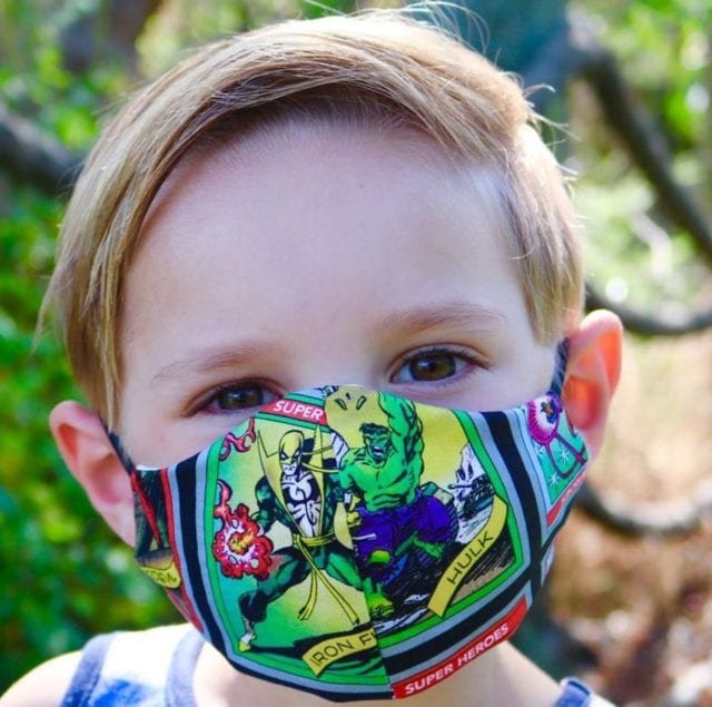 Super Hero face mask for kids 