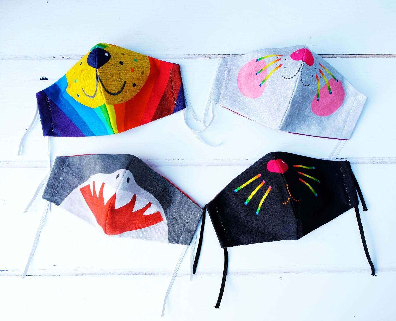 Fun Print Face Masks for Kids