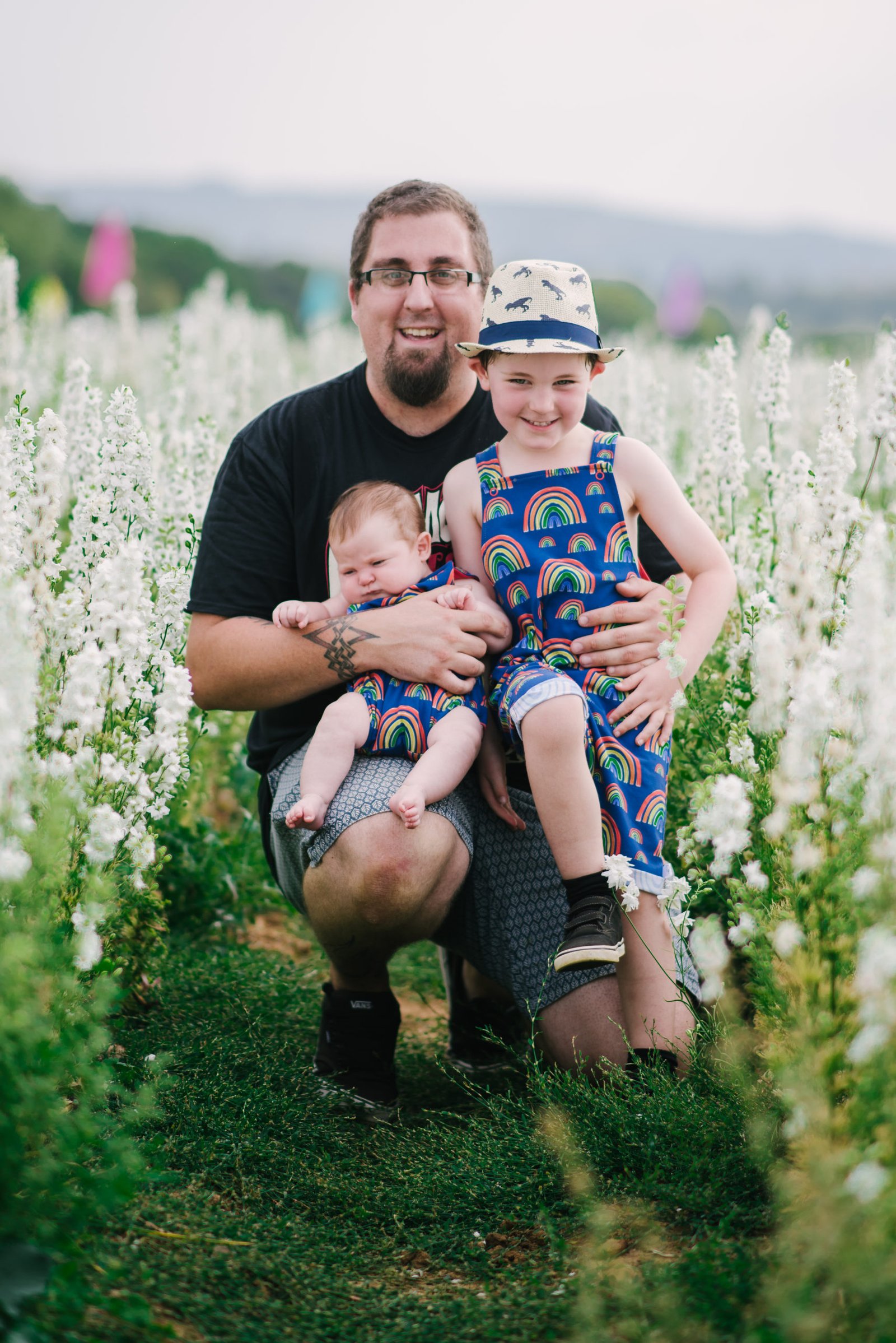 flower fields in the UK for family photos 