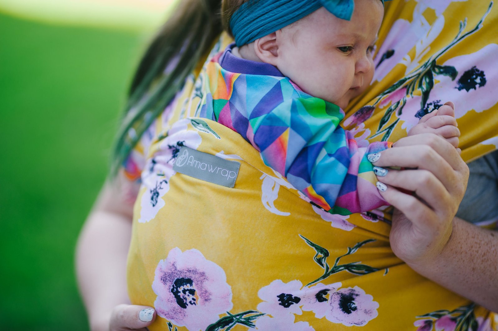Patterned Baby Wrap Sling from Amawrap
