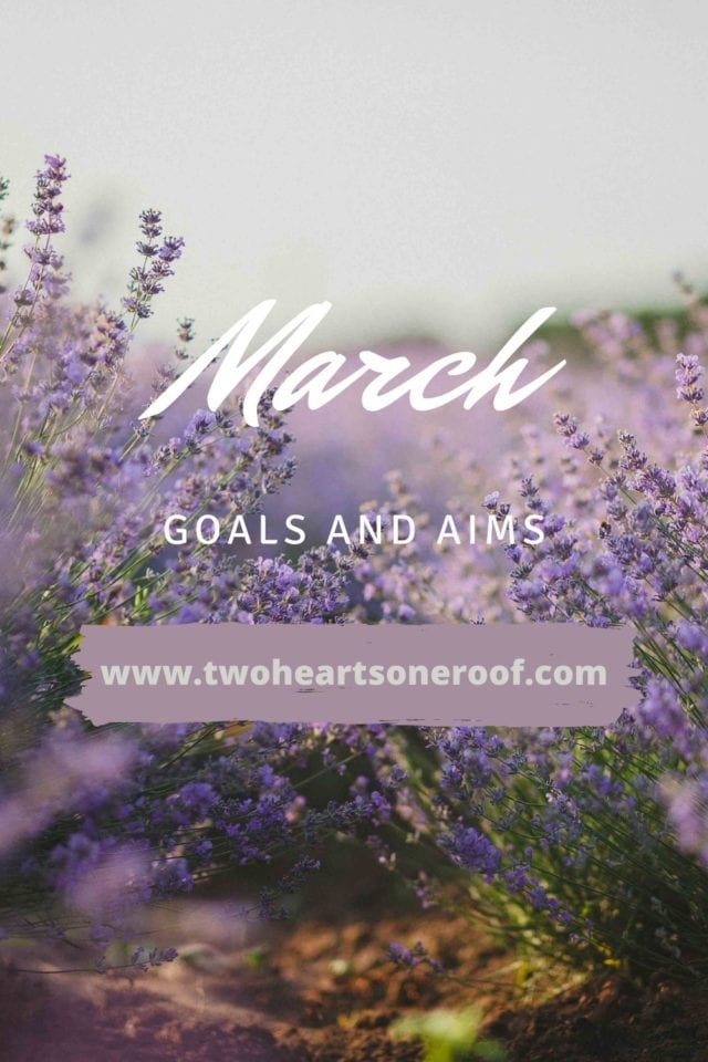 March Goals and Aims