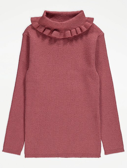 ruffle roll neck jumper from George