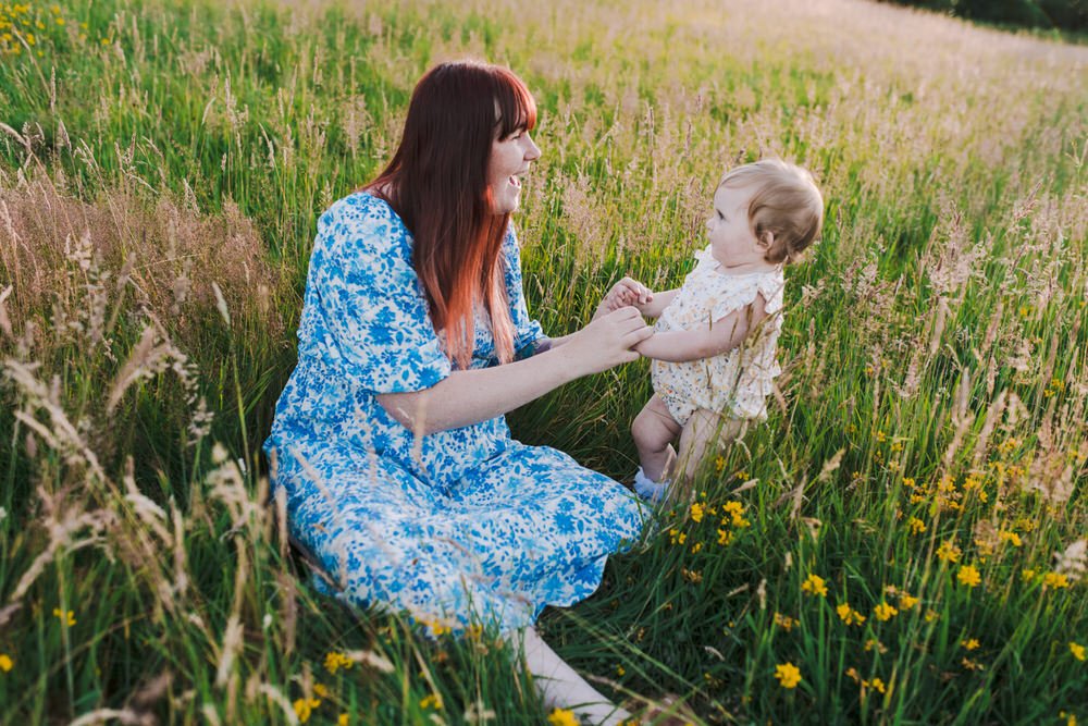 mother and daughter portrait 