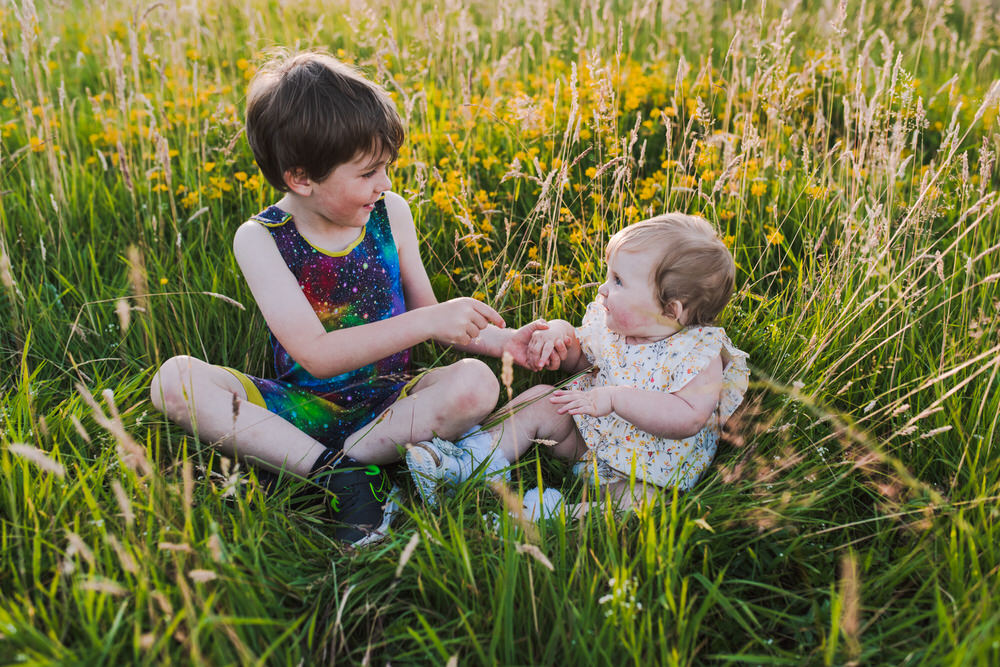 Golden Light in a Wildflower Field – Dressing Effie!