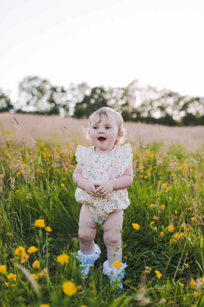 yellow floral print romper from Matalan 