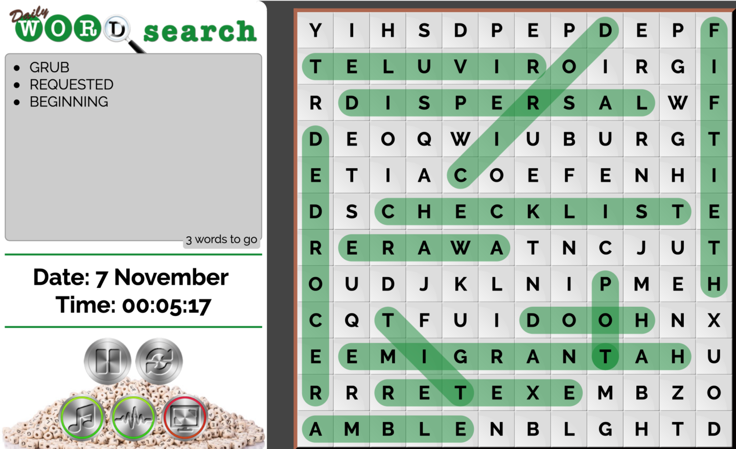 Word-searches online