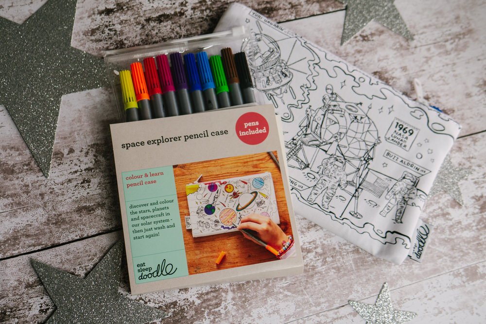 Space themed pencil case