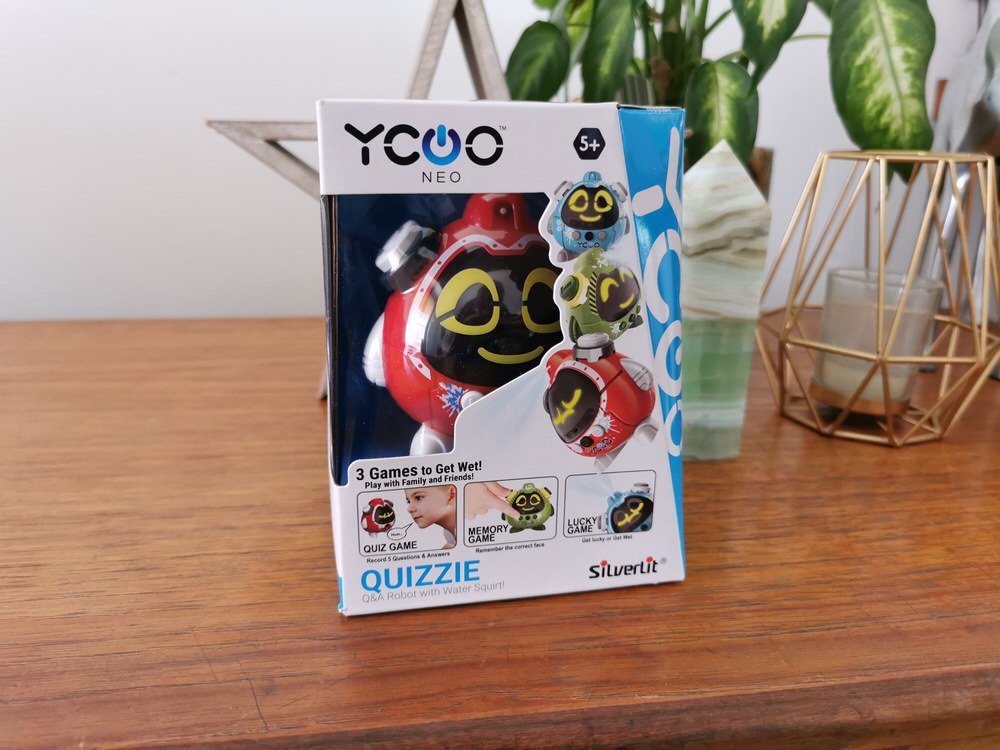 Quizzie the water squirting robot