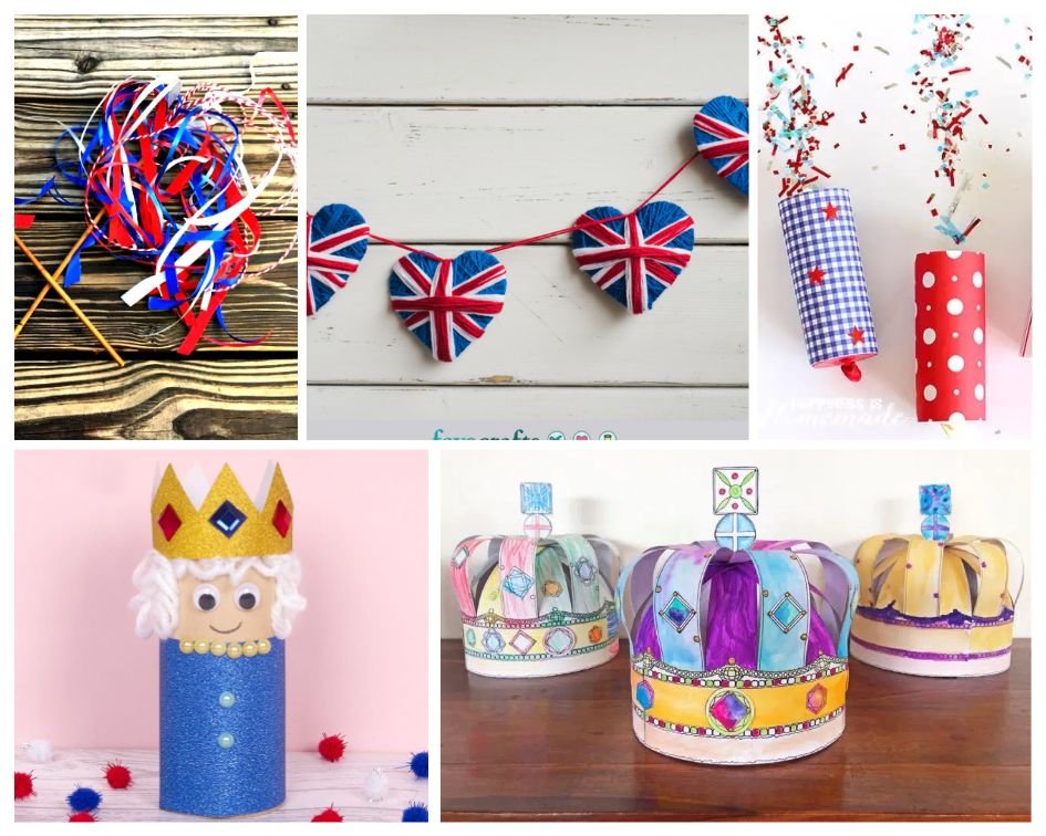 Queens Platinum Jubilee crafts for kids