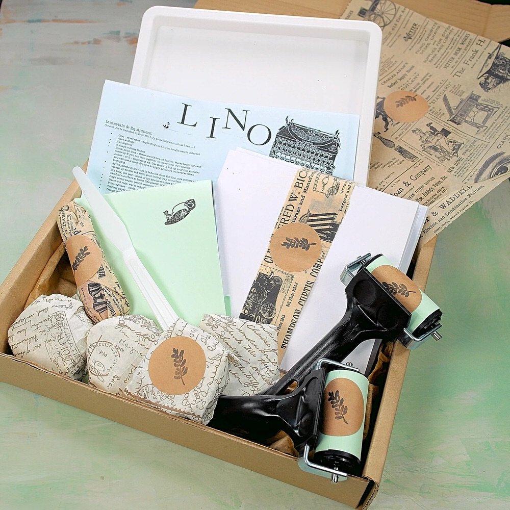 Lino printing kit for beginners 