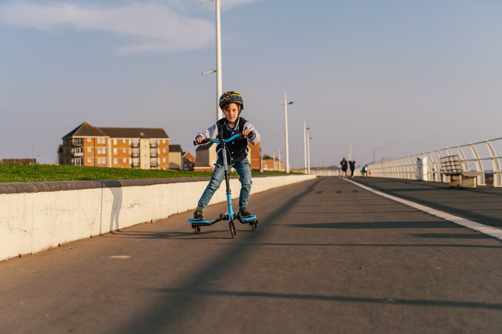 Wiggle scooter on the beach