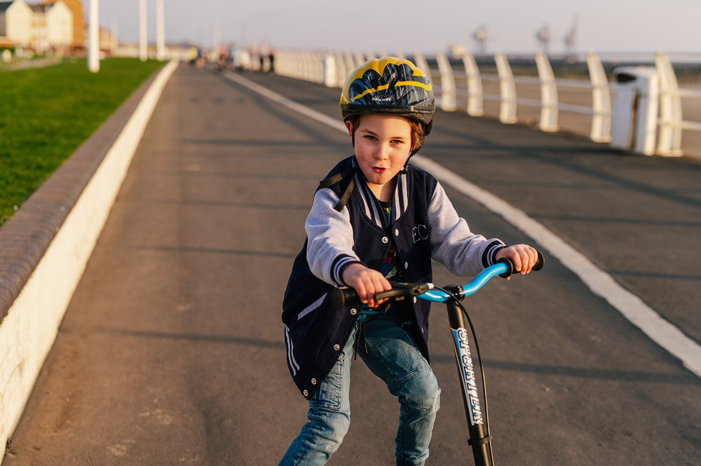 Wiggle scooter on the beach