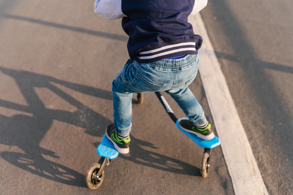 Wiggle scooter on the beach