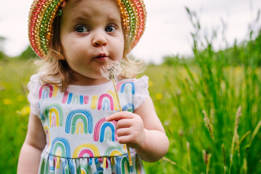 Girls handmade summer romper