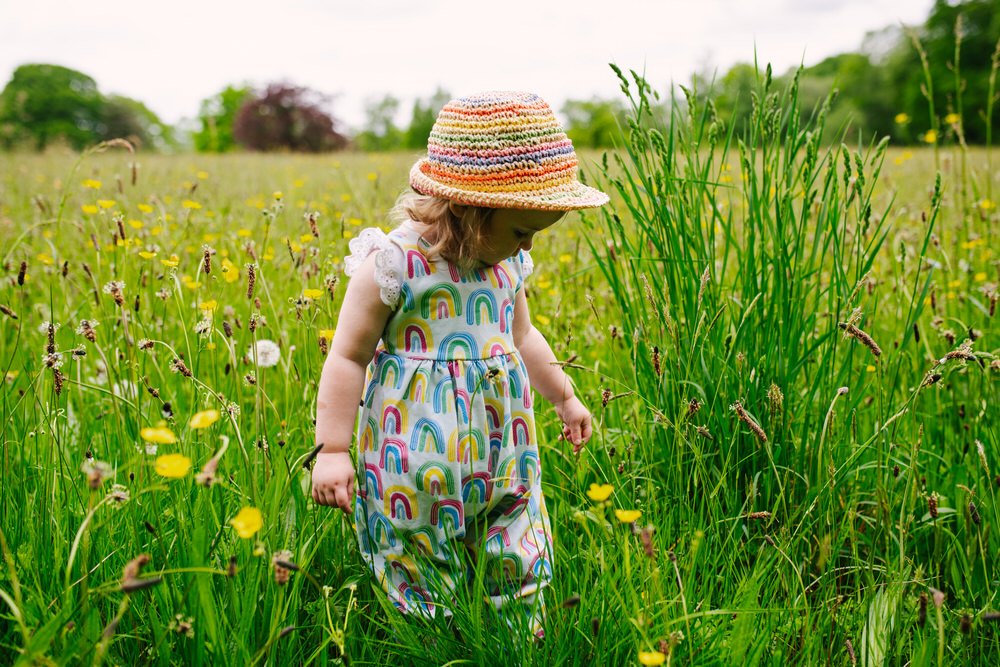 Girls handmade summer romper