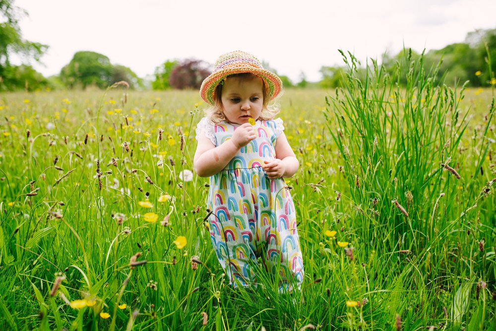 Girls handmade summer romper