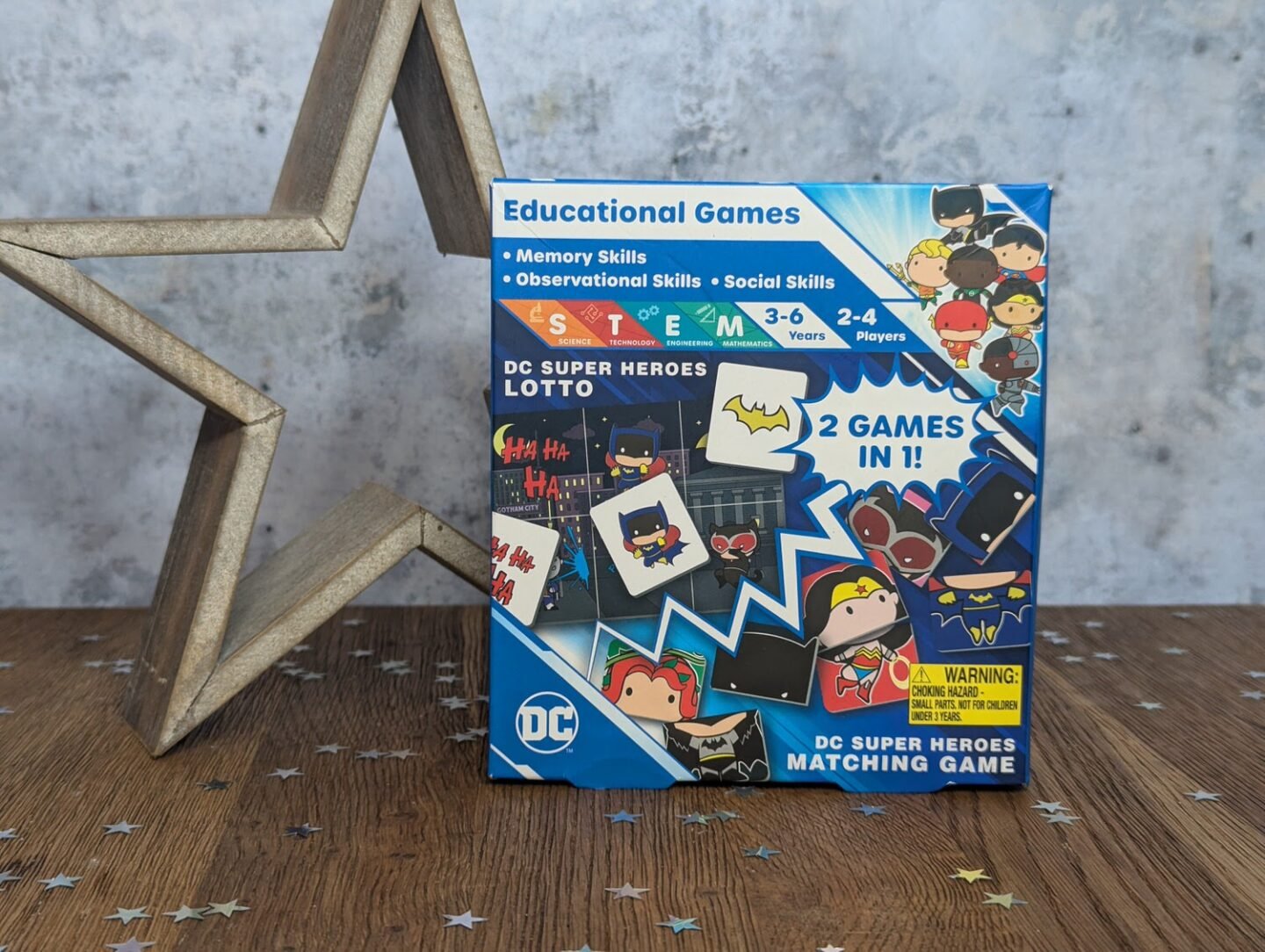 DC comics matching game