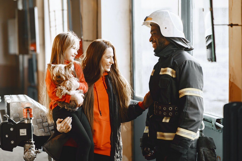 Firefighter and family - marrying a firefighter