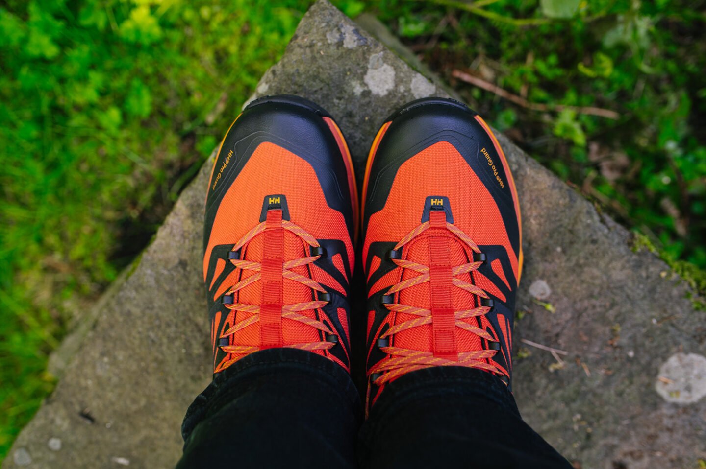 Orange Hiking Boots for men
