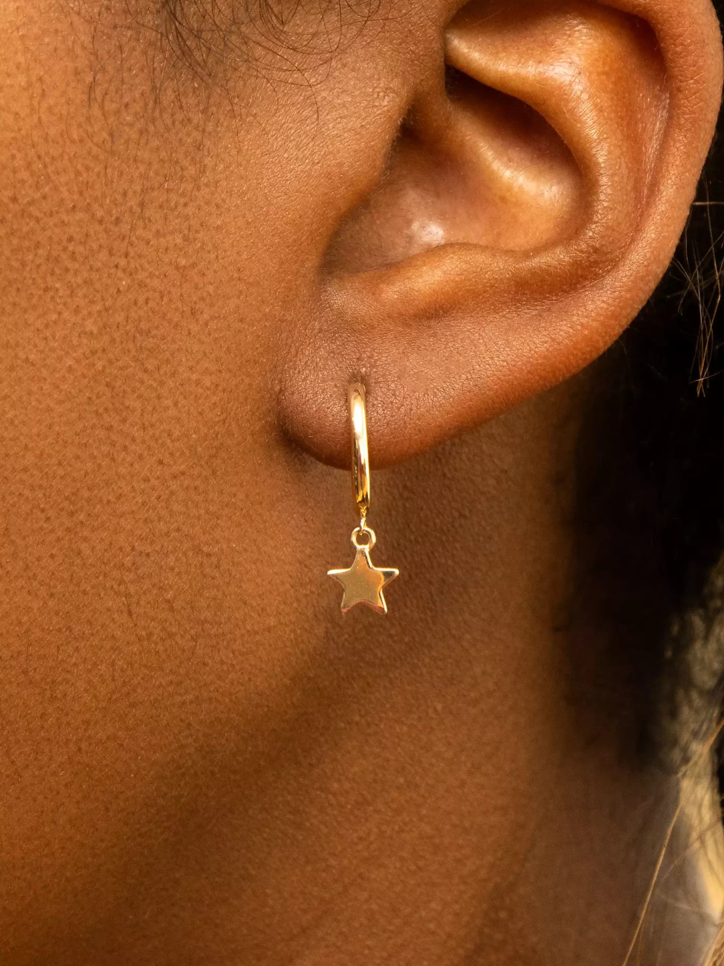 Gold Earrings for Christmas Gift 