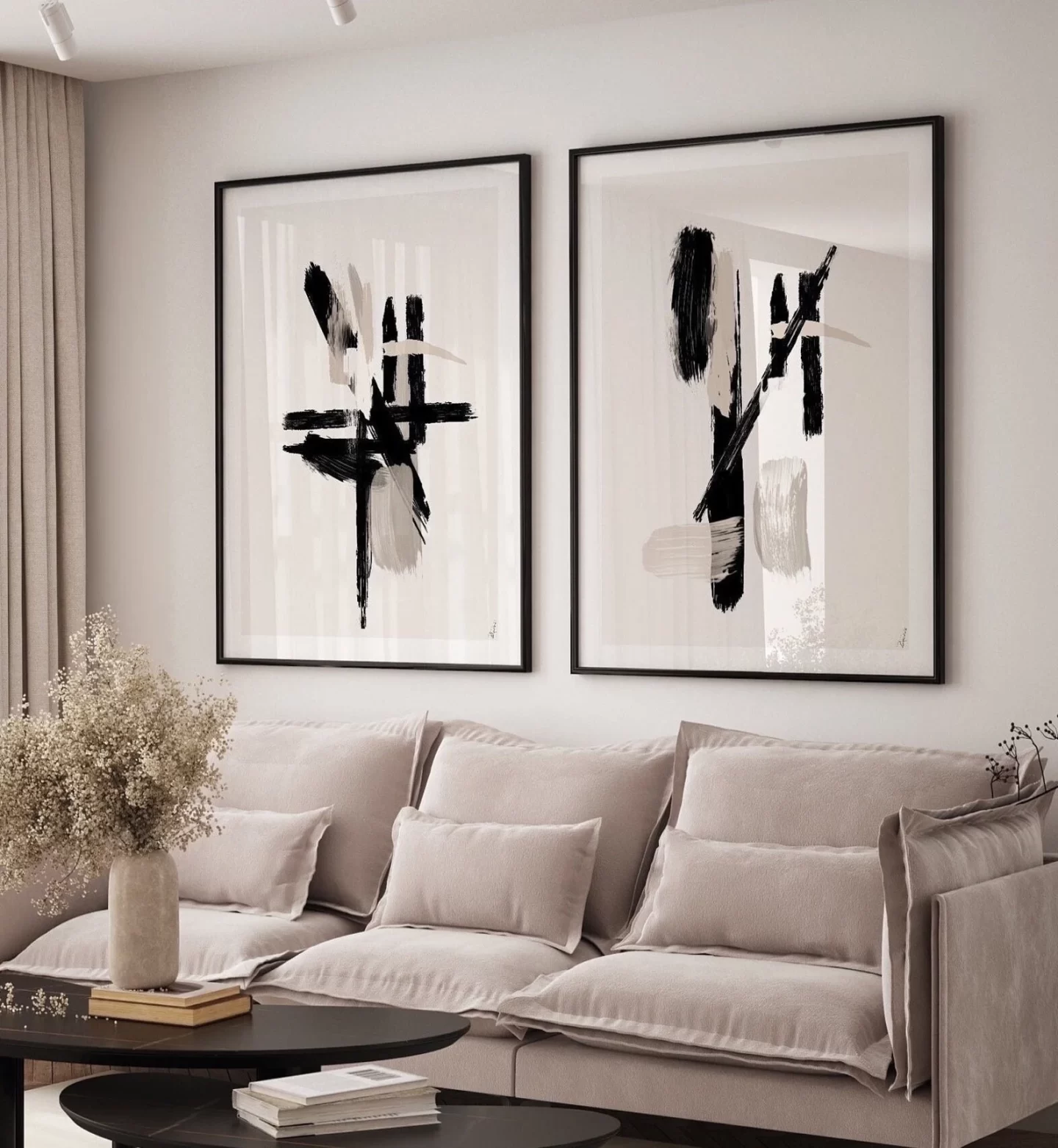 Black wall art - living room decor - Etsy wall art